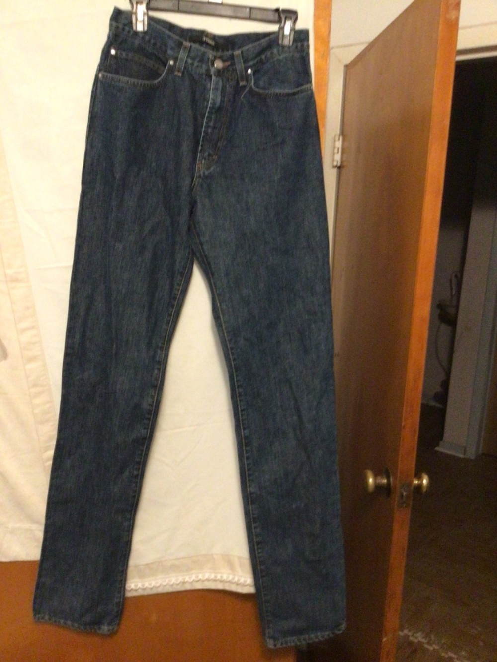 GIANFRNCO FERRARE jeans straight leg Made in Italy SZ 33x 47” NWT